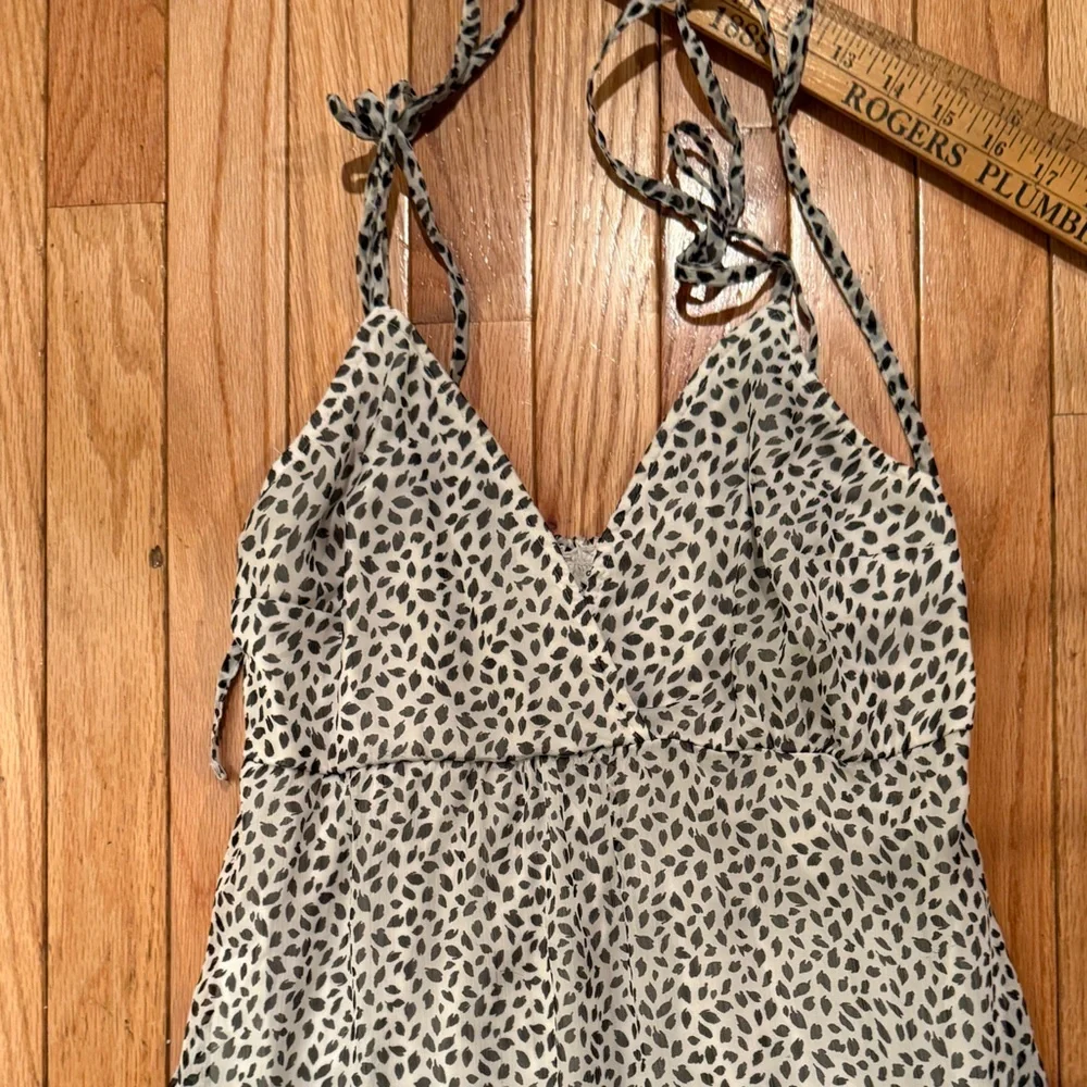 Abercrombie & Fitch Black and White Patterned Maxi Dress